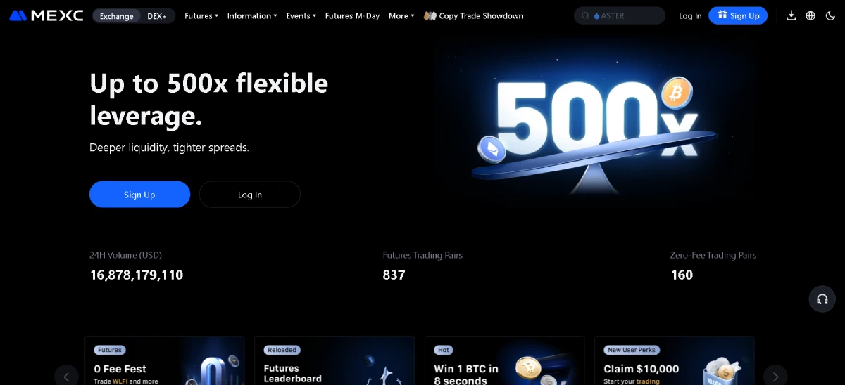 MEXC – Popular Perpetual Futures Platform With Low Fees