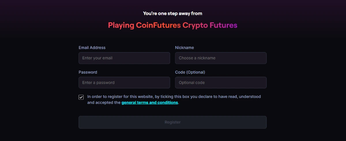Open an Account on a crypto futures trading platform